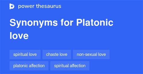 platonic synonym|synonyms for platonic love.